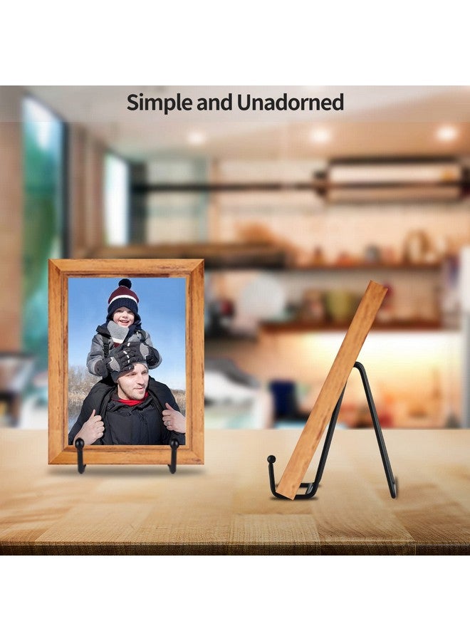 IBosins IBosins 5 Pack 4 Inch Plate Holder Display Stands, Metal Black Frame Stand for Picture, Book, Photo Easel, Creation, Collectibles  - Image 4