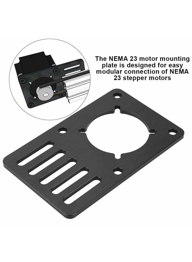 Wendry 3D Printer Mounting Plate, NEMA23 Stepper Motor CNC Mounting Plate, Motor Fixed 3D Printer Accessories, High Temperature Resistance and Anti-Friction - Image 2