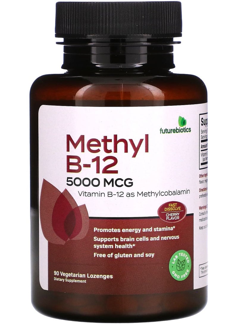 Futurebiotics Methyl B-12, Cherry, 5,000 mcg, 90 Vegetarian Lozenges