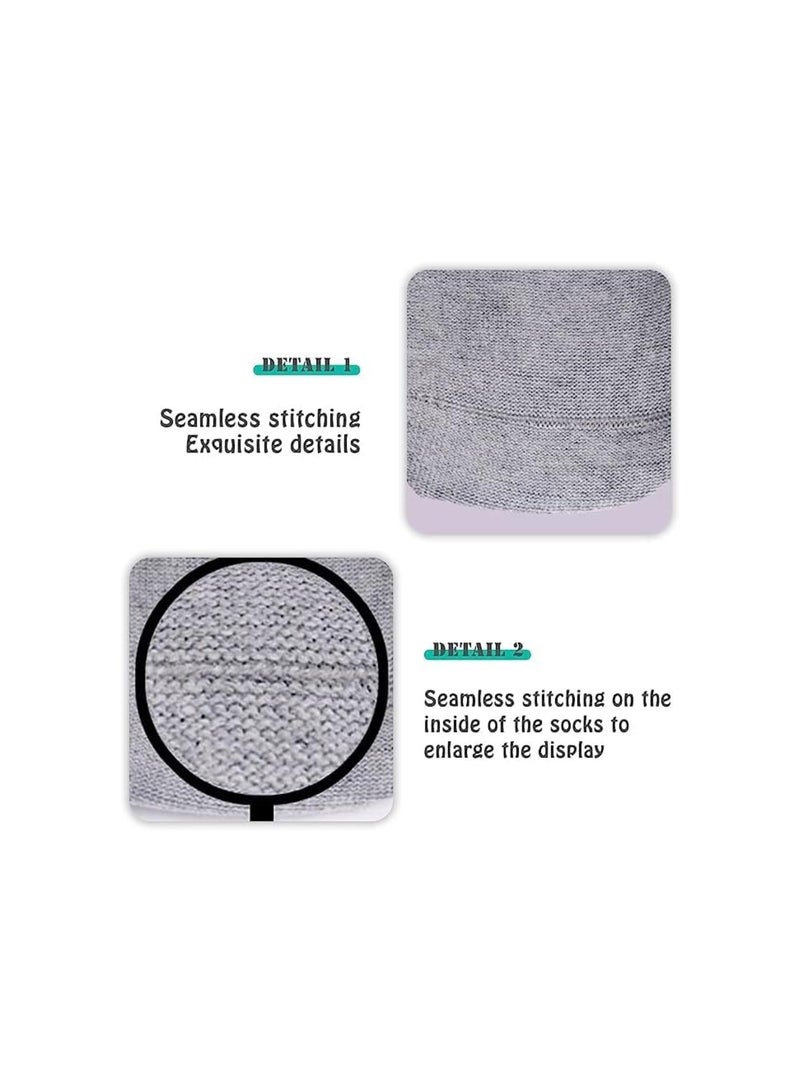 silvercnc 5Pcs Amputee Socks, Soft Thickened Cotton Amputee Socks BK Stump Shrinker Compression Socks for Amputee for Partial Foot Amputation, Amputee Care, Stump, Limb Compression  - Image 5
