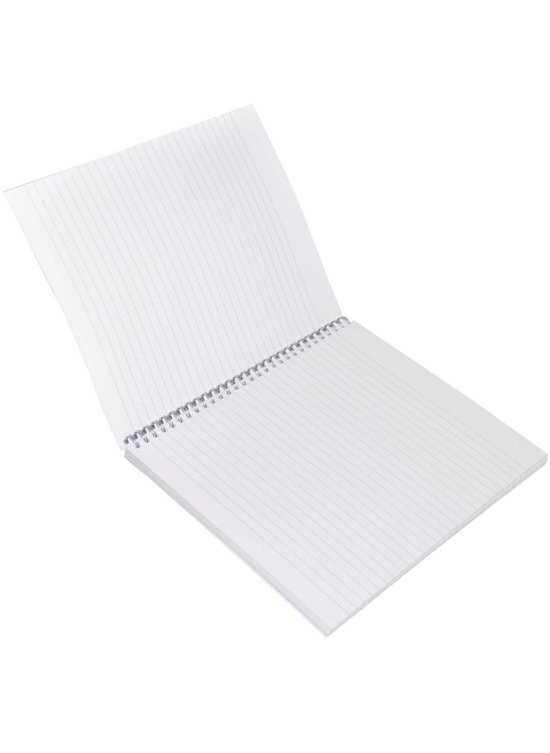 Light FIS LIGHT Pack of 10 Spiral Soft Cover Notebook, Single Line, 10X8 Inches (25.4 X 20.32 Cm) 100 Sheets -LINB1081710S  - Image 3