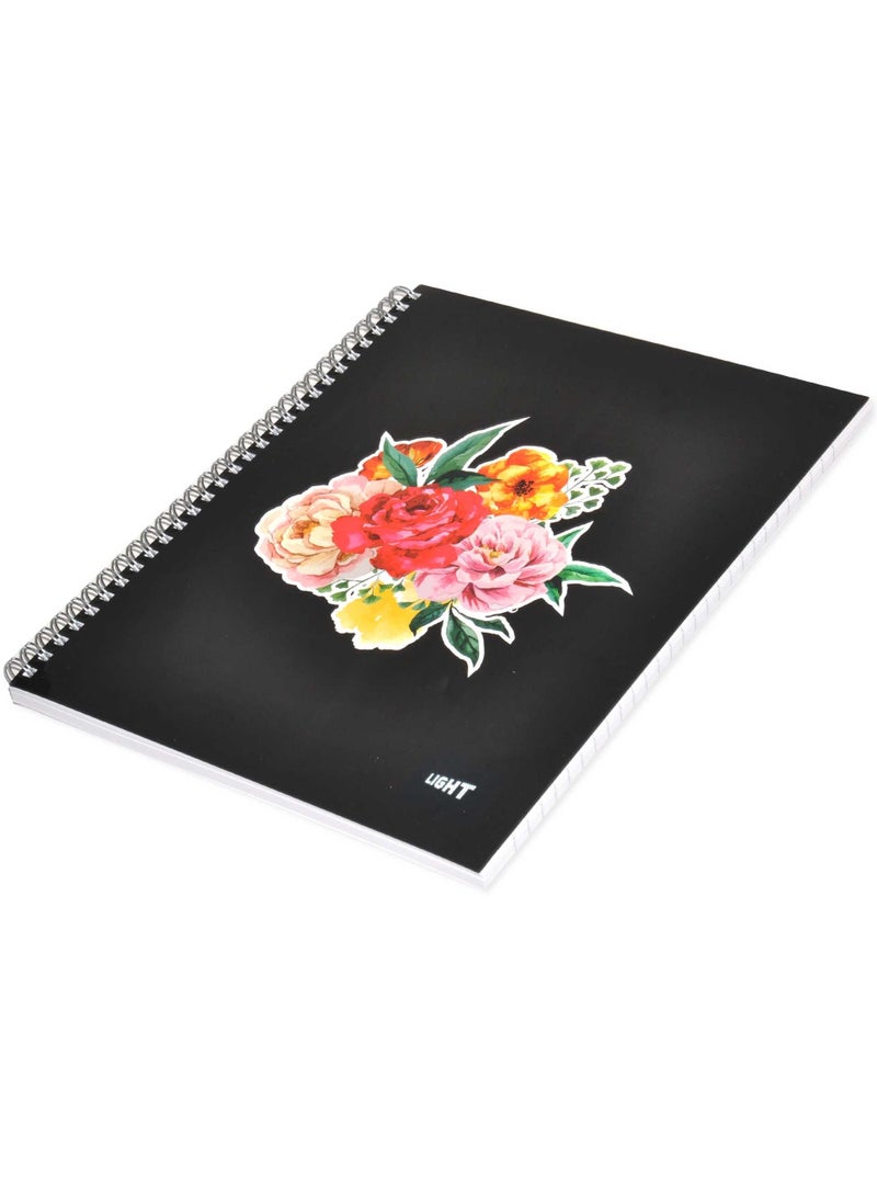 Light FIS LIGHT Pack of 10 Spiral Soft Cover Notebook, Single Line, 10X8 Inches (25.4 X 20.32 Cm) 100 Sheets -LINB1081710S  - Image 4