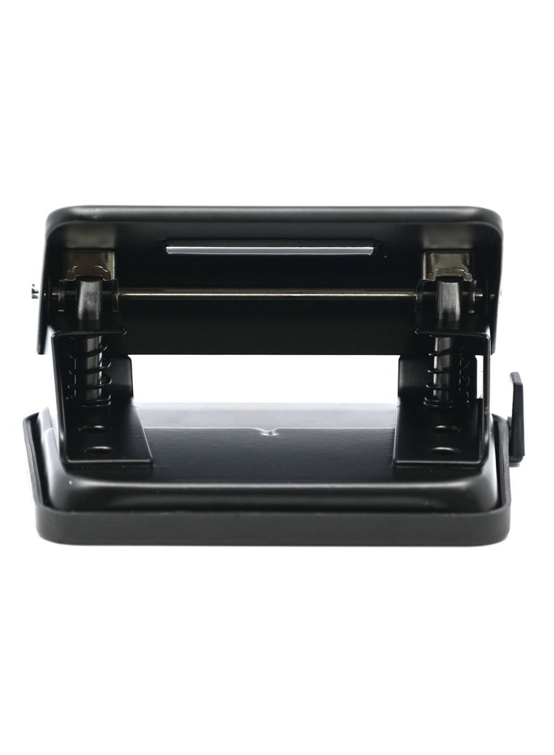 FIS  2-Holes Metal Punch 10 Sheets 1 mm, 8 cm apart hole size 6 mm, Medium Size, Black -FSPUN208BK - Image 4