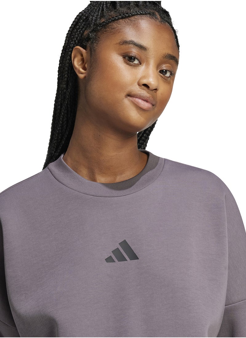 Adidas Future Icons3 Stripe Sweatshirt  - Image 4