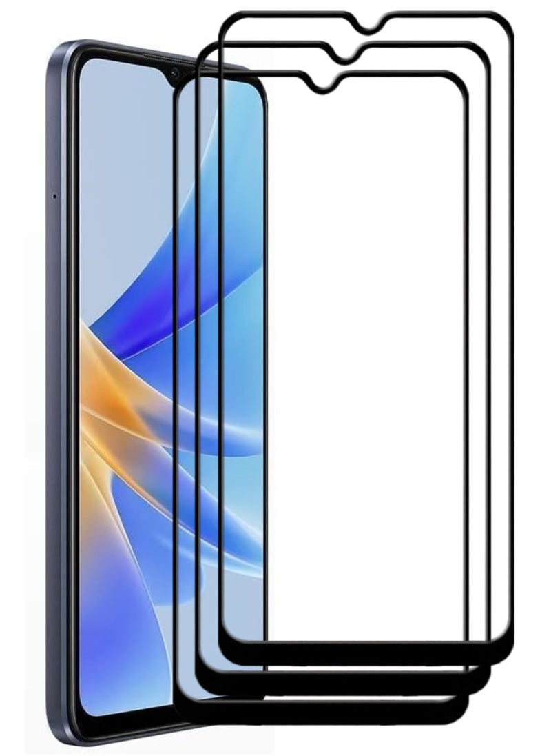ACLIX 3 Pieces Antistatic ESD Dustproof Premium Quality High Definition Tempered Glass Screen Protector Designed For Oppo A17k - Image 1