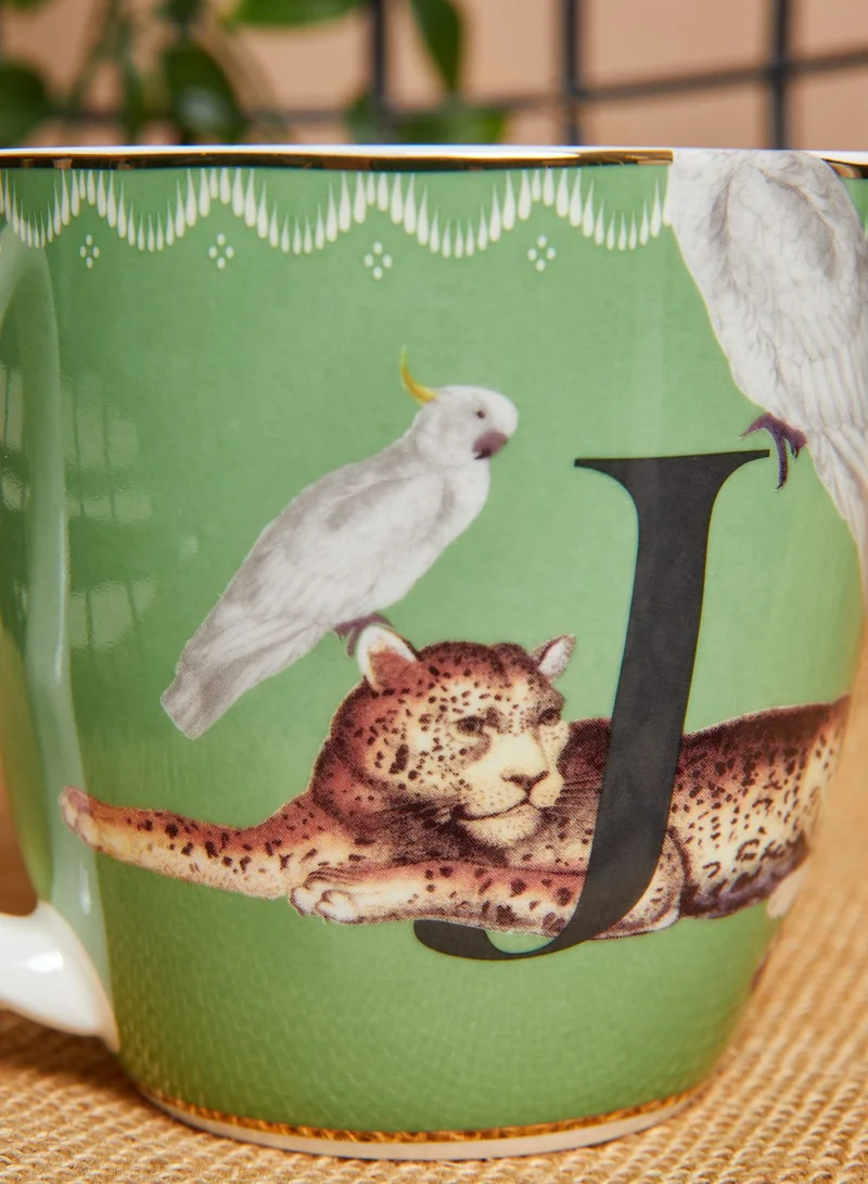 YVONNE ELLEN Alphabet Mug - Jaguar
