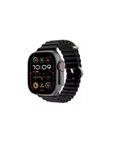 HK9 ULTRA 2 Max Series 9 Wearfit Pro SmartWatch 2.12 Inch Super Amoled - Open AI Chat GPT GPS NFC Bluetooth V5 Call Wireless Charger 49mm (black)