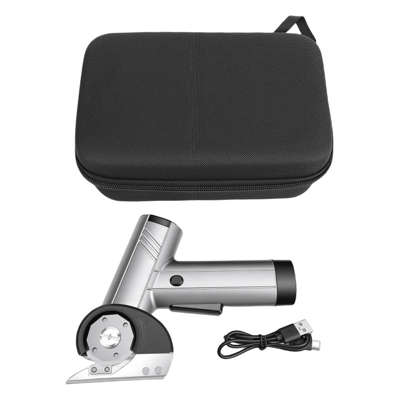 High Speed Rechargeable Electric Scissors 10000 RPM With LED Display Box Cutter For Carpets Leather Warehouse Battery - Image 3