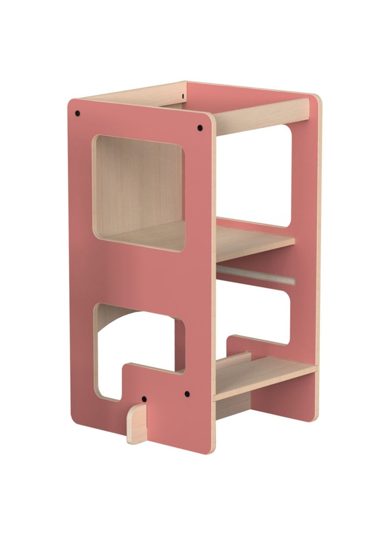 Bibena Nova Kule Flip Learning Tower & Table - Pink - Image 1