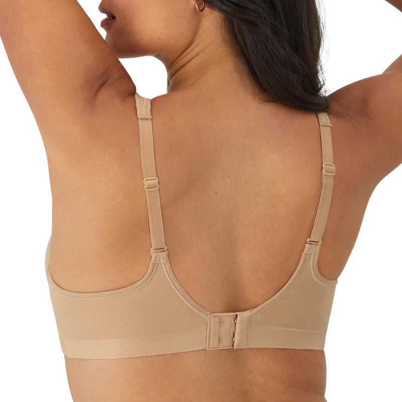 Bali Womens Comfort Revolution Wireless Bra, Full-coverage Wirefree Cool Fabric Bras, Nude, 38B US - Image 2