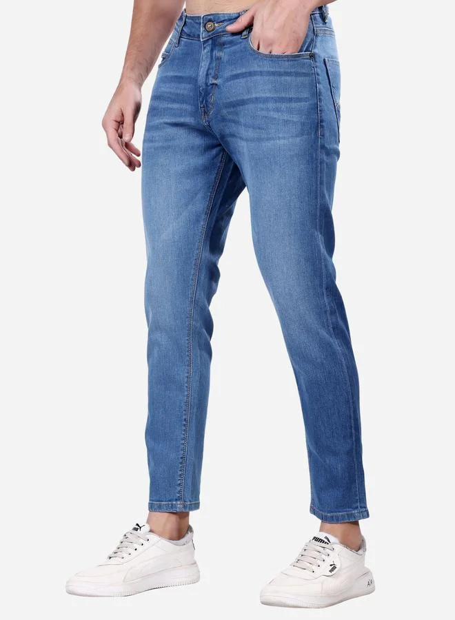 Stylox Stylox Mid Rise Whiskered Ankle Fit Jeans