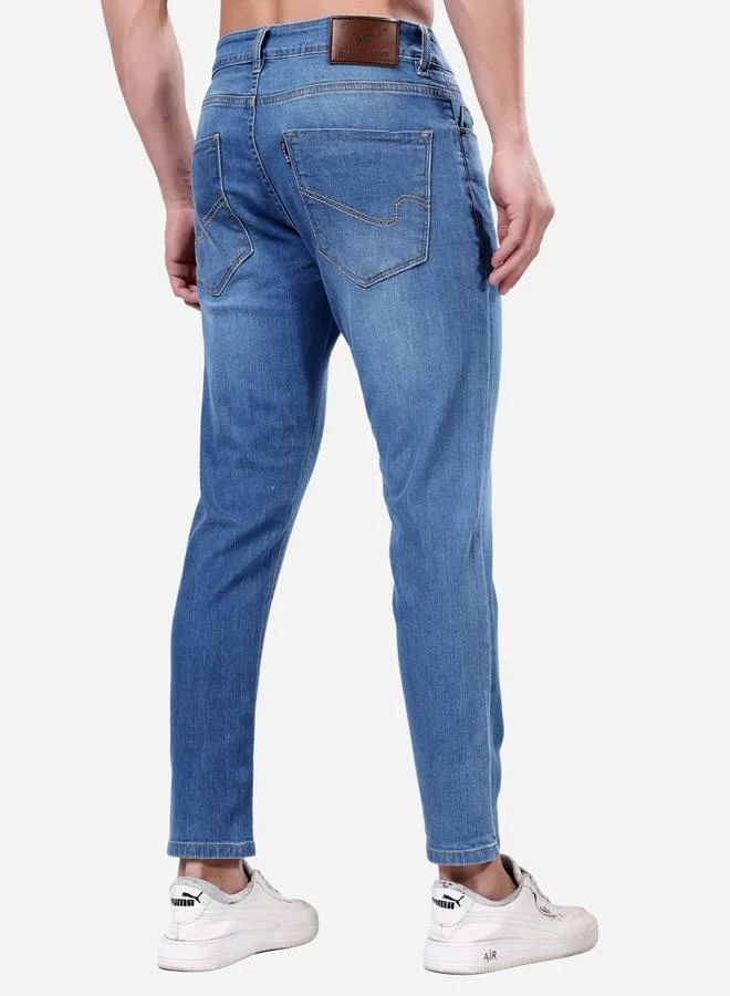 Stylox Stylox Mid Rise Whiskered Ankle Fit Jeans