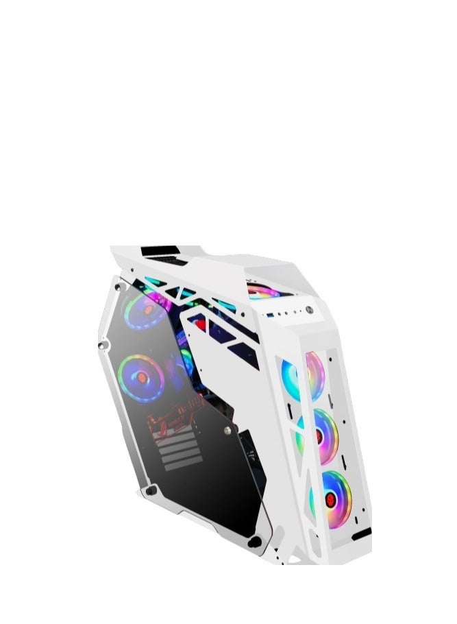 WJCOOLMAN حالة الألعاب الخاصة Star Plus Edition 8 مراوح ARGB - أبيض - Image 1
