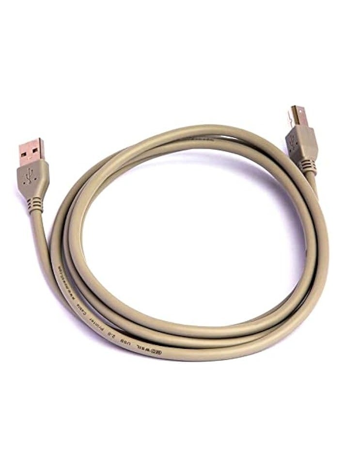 Mowsil Printer Cable 5 Mtr, Braided USB 2.0 A to USB B Male Cable Compatible with USB Type B Printers and Scanners Epson, HP DeskJet/Envy, Canon, Lexmark, Samsung, Dell, BrPromass, DAC, - Image 5