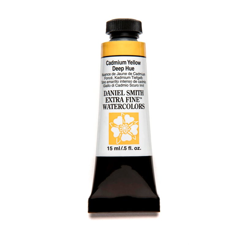 Daniel Smith Extra Fine Watercolor Paint 15ml Tube Cadmium Yellow Deep Hue 284600221 05 Fl Oz Pack of 1