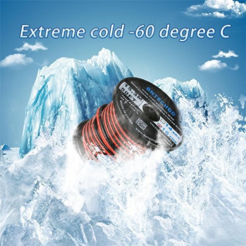 BNTECHGO 16 Gauge Flexible 2 Conductor Parallel Silicone Wire Spool Red Black High Resistant 200 deg C 600V for Single Color LED Strip Extension Cable Cord,Model,50ft Stranded Tinned Copper Wire - Image 5