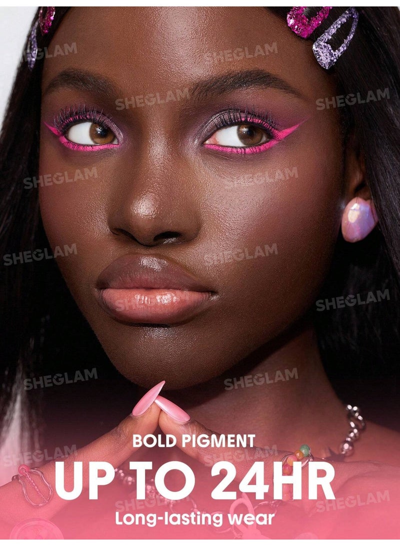 شيجلام Boldline Longwear Multi-Function Gel Liner- Hot Pink Kohl Kajal Hot Pink - Image 4