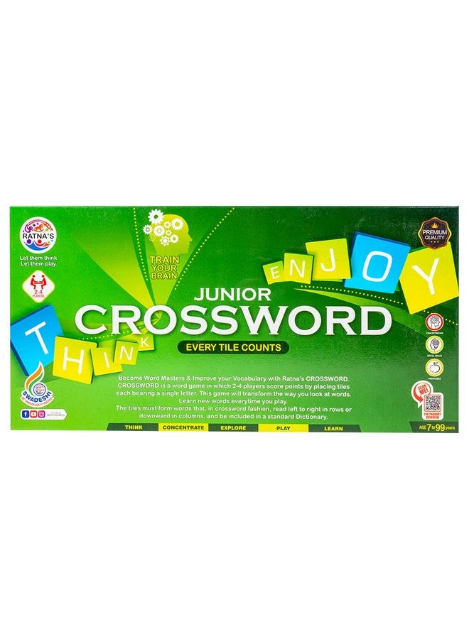 RATNA'S Junior Crossword Educaional Word Game for Kids 7+ - Image 2