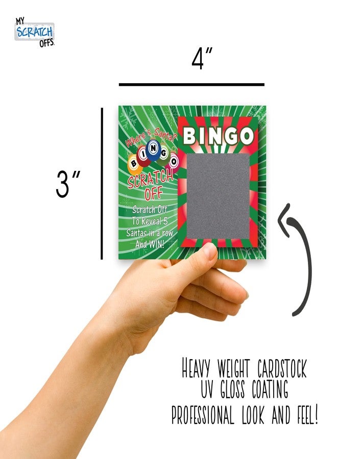 ماي سكراتس أوفز بطاقات الخدش الخاصة بي - عبوة من 26 بطاقة لعبة بنغو عيد الميلاد، مقاس 3×4 بوصة، نشاط ترفيهي ممتع لحفلات العطلات للكبار، تذاكر سحب احتفالية للتجمعات الشتوية - Image 2