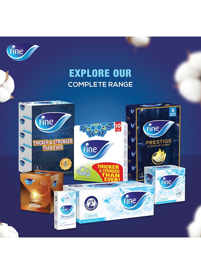 Fine Facial Tissue 100 Sheets Oud 2 Ply Pack of 1 White - Image 5
