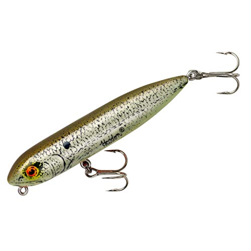 Heddon Zara Spook Topwater Fishing Lure - Legendary Walk-The-Dog Lure, G-Finish Shad, Zara Puppy (1/4 oz), 3-Inch - Image 1