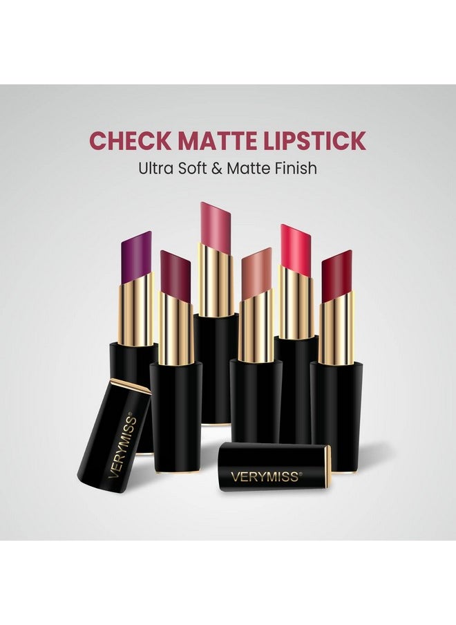 VERYMISS Check Matte Lipstick -Drop Dead Red 3.5 G  - Image 3
