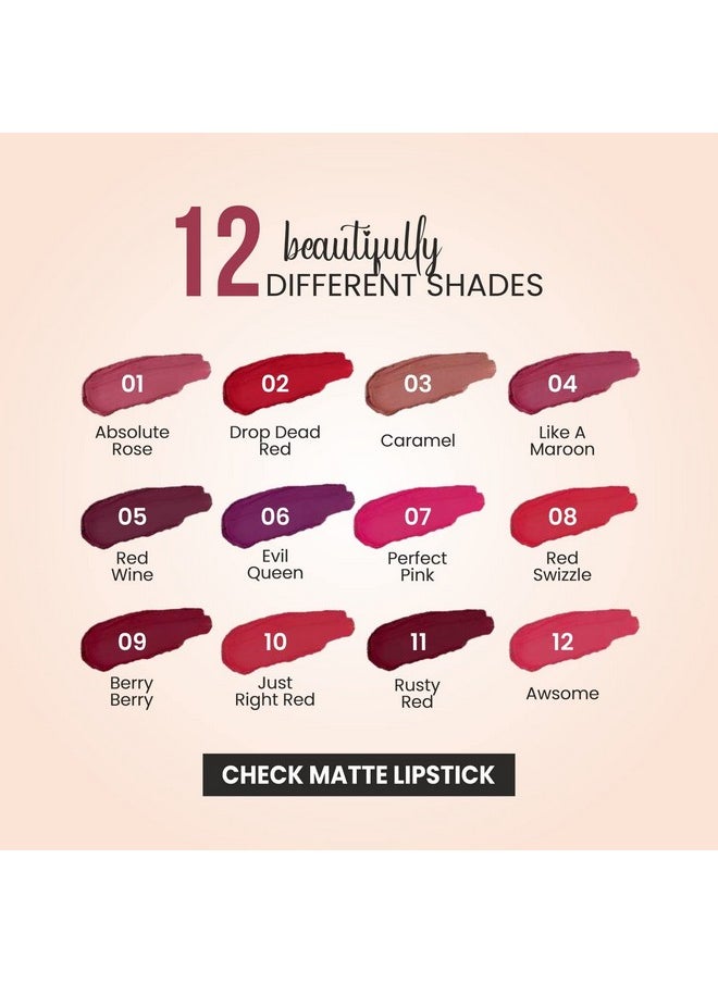 VERYMISS Check Matte Lipstick -Drop Dead Red 3.5 G  - Image 4