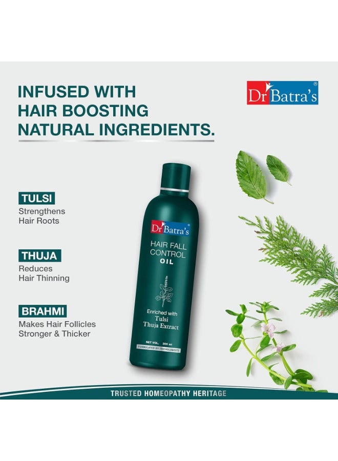 Dr Batra's Hair Fall Control Shampoo and Hair Fall Control Oil -400 Ml - Image 3