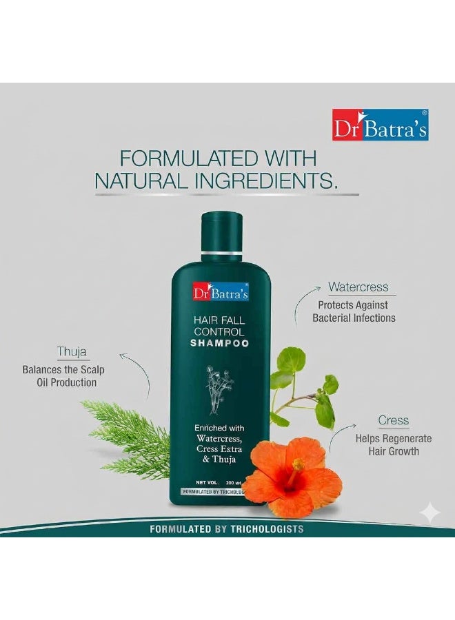 Dr Batra's Hair Fall Control Shampoo and Hair Fall Control Oil -400 Ml - Image 2