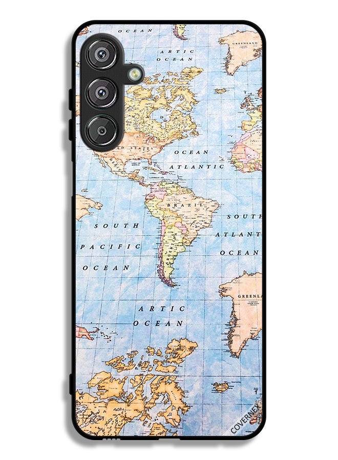 Covernex Samsung Galaxy A16 4G Protective Case Cover World Map - Image 1