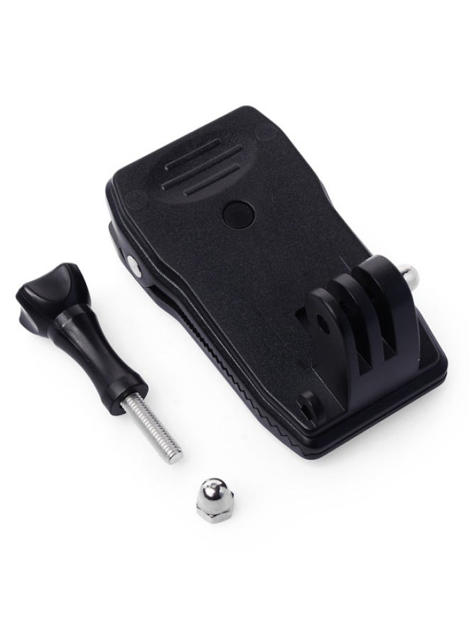 Generic For Dajiang Gopro Hero9/8/5 Accessories Multi-functional Back Clip 360 ° Backpack Schoolbag Clip-Color:360 Degrees Schoolbag Clip + Concave Screw With Nut  - Image 1