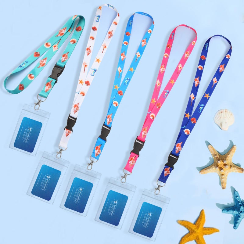 Qsszk Cruise Lanyards, 5 Pack Waterproof Cruise Lanyard with ID Badge Reel Holder, Detachable Buckle for Cruises Ships Key Cards, Cruise Essentials 2026 - Image 5