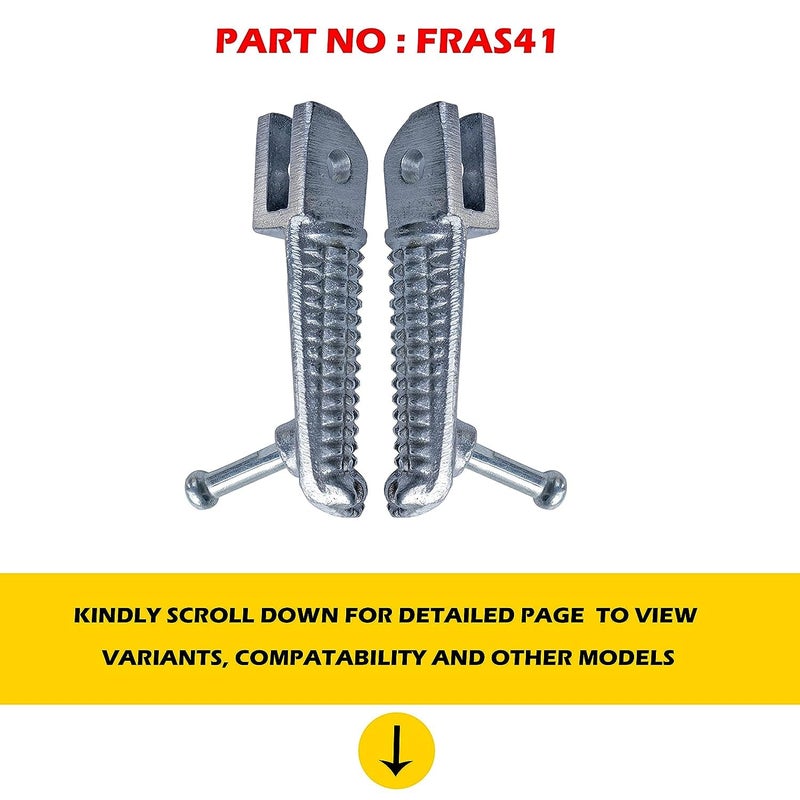 VTRUST Front Footrest Assembly Set Compatible for Yamaha R15 (Left & Right Side) - Image 2