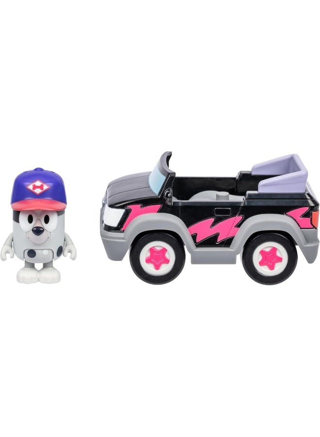 BLUEY سيارة فتيات البيتزا مع شخصية مافن (6 سم) - Image 2