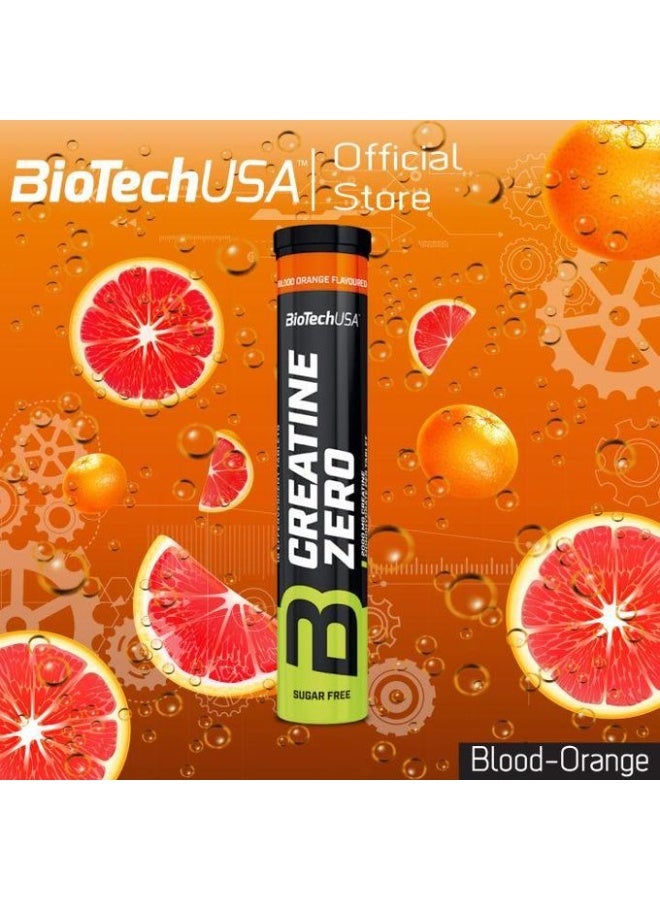 BioTechUSA Creatine Zero Blood Orange 18 Effervescent Tablets, 2500mg Creatine Monohydrate Per Tablet, Sugar-Free, Lactose-Free and Gluten-Free Sports Nutrition Supplement - Image 2