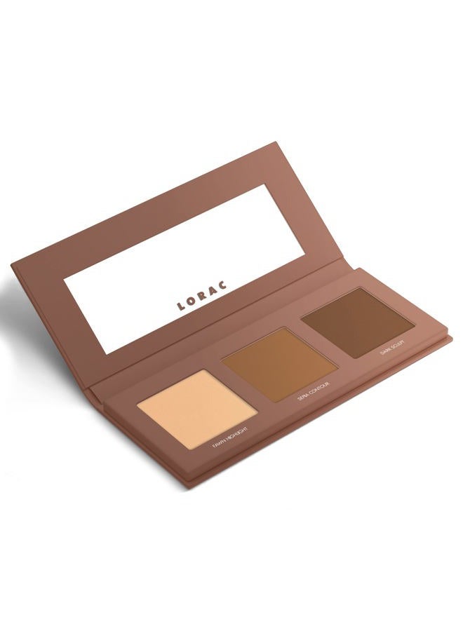 Lorac Petite PRO Contour Palette | Contour Powder Makeup| Highlighter Makeup | Mirror Compact - Image 5