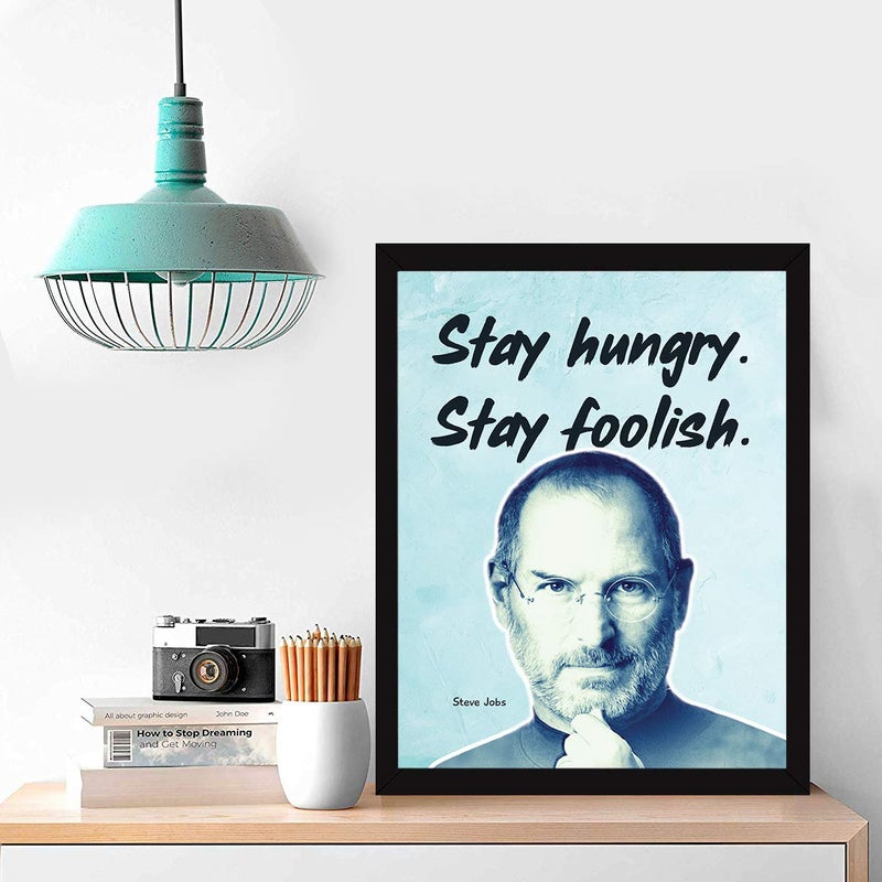 Chaka Chaundh Chaka Chaundh Steve Jobs Framed Poster motivational quotes frames poster with frame Steve Jobs Quotes Frames Inspiration Quotes wall framed Posters 136 X 106 Inches - Image 2