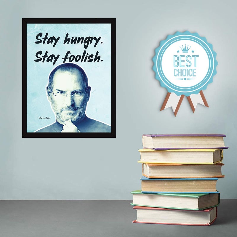 Chaka Chaundh Chaka Chaundh Steve Jobs Framed Poster motivational quotes frames poster with frame Steve Jobs Quotes Frames Inspiration Quotes wall framed Posters 136 X 106 Inches - Image 5