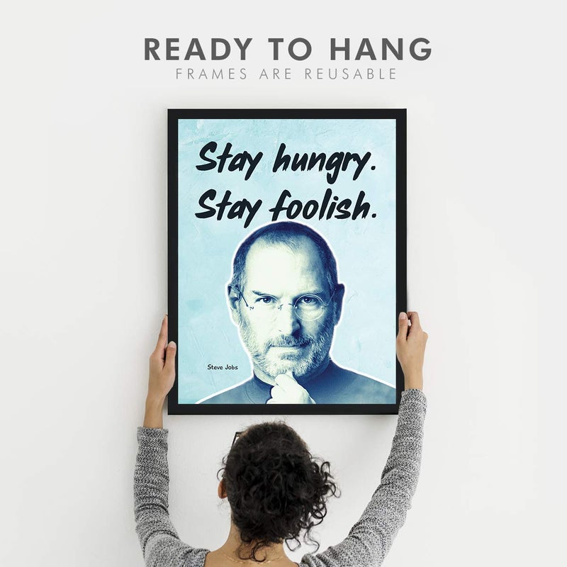 Chaka Chaundh Chaka Chaundh Steve Jobs Framed Poster motivational quotes frames poster with frame Steve Jobs Quotes Frames Inspiration Quotes wall framed Posters 136 X 106 Inches - Image 3