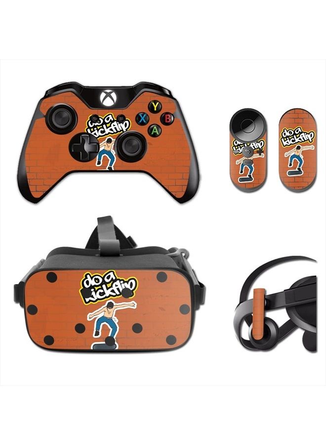 MIGHTY SKINS MightySkins Skin Compatible with Oculus Rift CV1 – Kickflip | Protective, Durable, and Unique Vinyl Decal wrap Cover | Easy to Apply, Remove, and Change Styles | Made in The USA