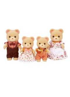 Calico Critters Cuddle Bear Family, Dolls, Dollhouse Figures, Collectible Toys 4 Count
