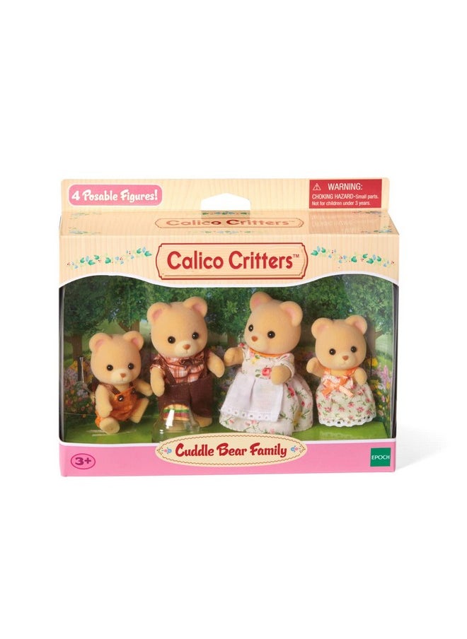 Calico Critters - Calico Critters Cuddle Bear Family, Dolls, Dollhouse Figures, Collectible Toys 4 Count - Image 1
