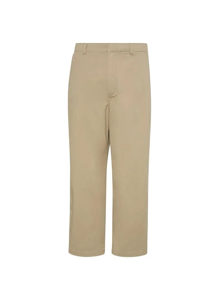 Calvin Klein Jeans Roasted Cashew 90s Loose Cropped Chino Trousers for Men | Best Price UAE