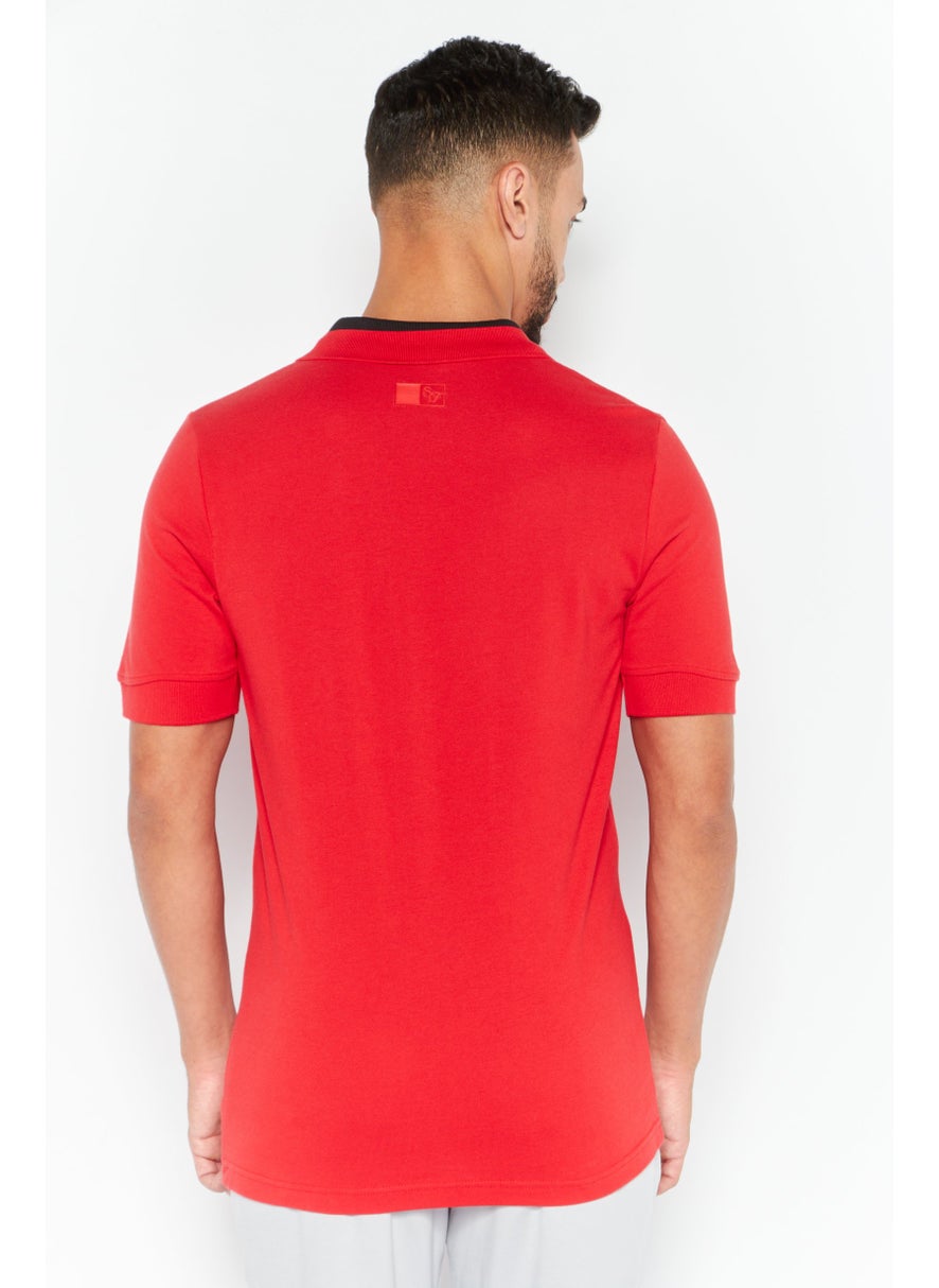 Men Sportswear Fit Short Sleeve Training Polo Shirt, Red - pzsku/Z6096B818C6D726E76608Z/45/_/1737641757/d9c4db20-e266-4fea-a5af-705543e73c6e