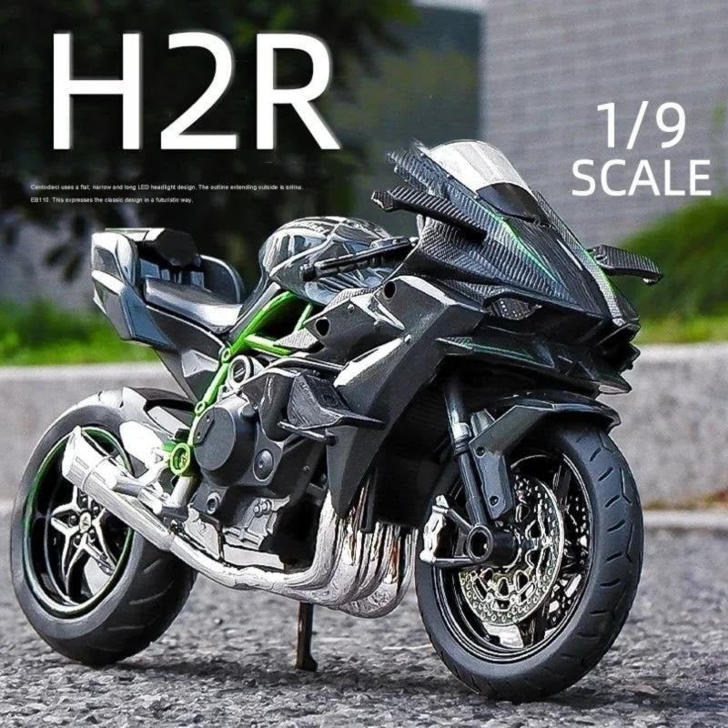 1:9 Simulation Kawasaki H2R Track Edition Alloy Motorcycle Model - Image 4