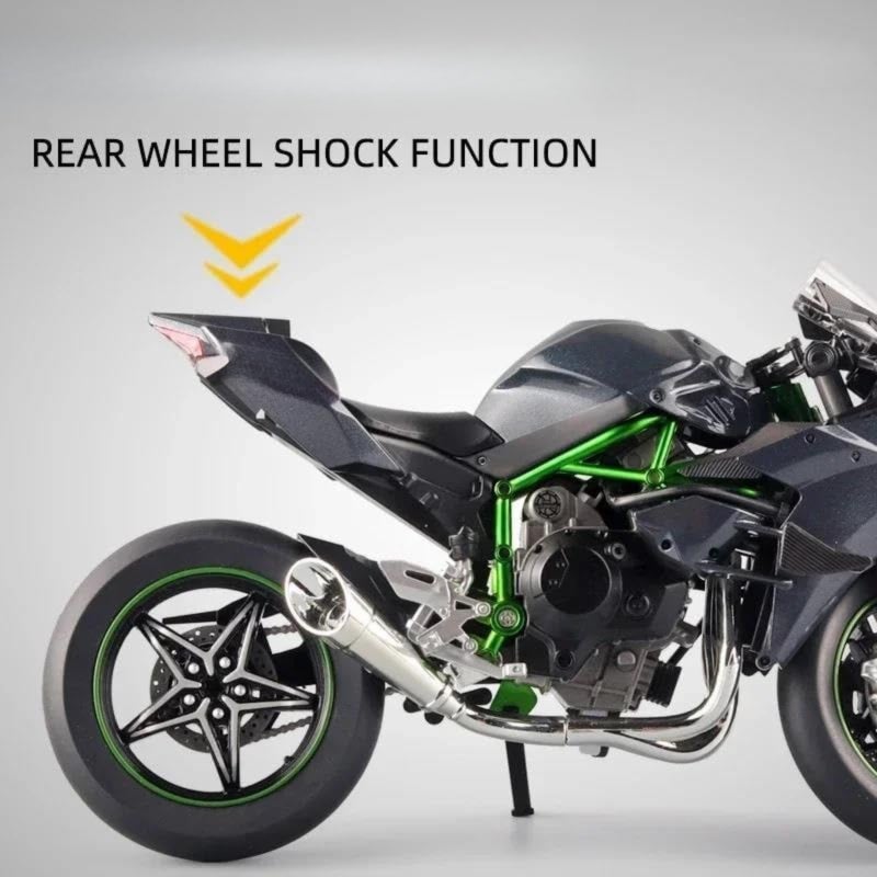 1:9 Simulation Kawasaki H2R Track Edition Alloy Motorcycle Model - Image 5