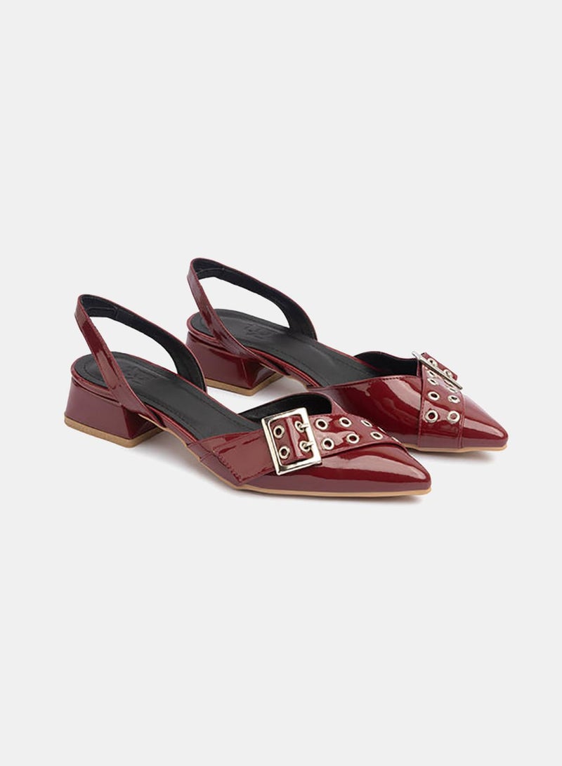 TGS Cross Buckle Slingbacks - Image 1