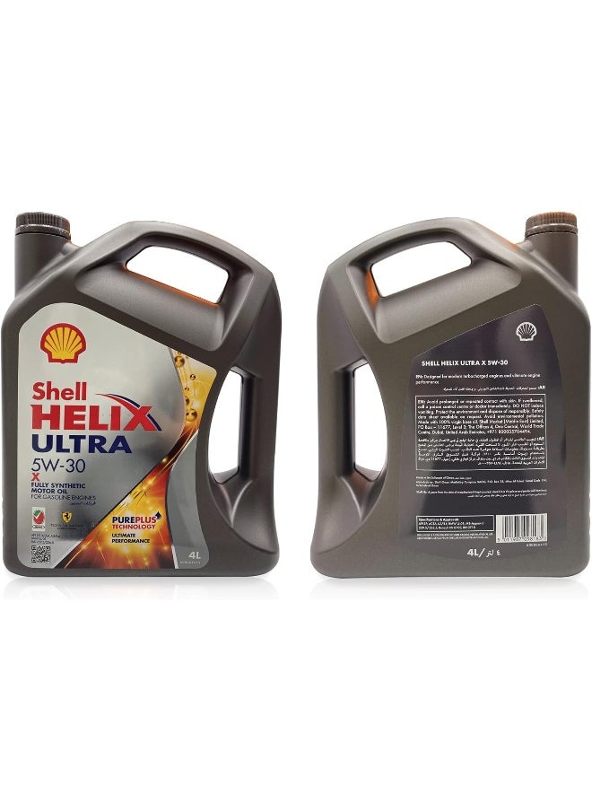 Shell Shell Helix Ultra 5W-30 Fully Synthetic Motor Oil (15,000 Kms, 4 Litres, Pack Of 1)  - Image 2