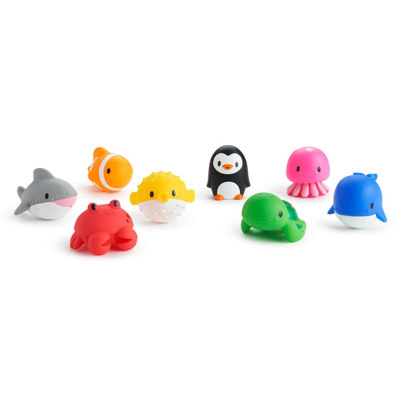 Munchkin Baby Bath Toy Squirts for Babies and Toddlers 9 Months and Up, Ocean Sea Animals Squirters, 8 Pack - Image 5