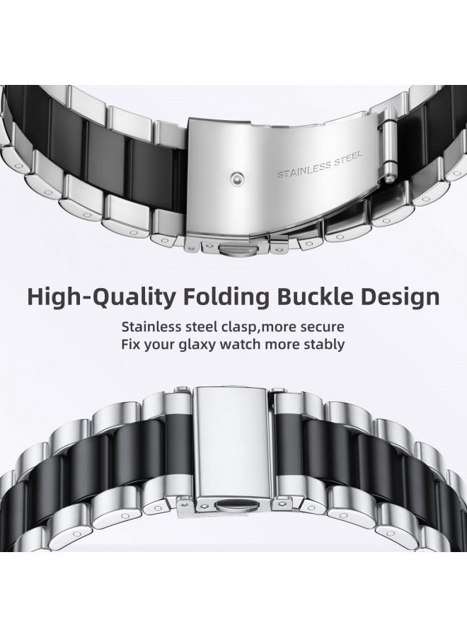 Lerobo Compatible with Samsung Galaxy Watch 7 6 5 4 Band 40mm 44mm/Galaxy Watch 6 4 Classic Band 43mm 47mm 46mm 42mm/Active 2 40mm 44mm/Watch 3 41mm,20mm Stainless Steel Metal Replacement Men Women - Image 4
